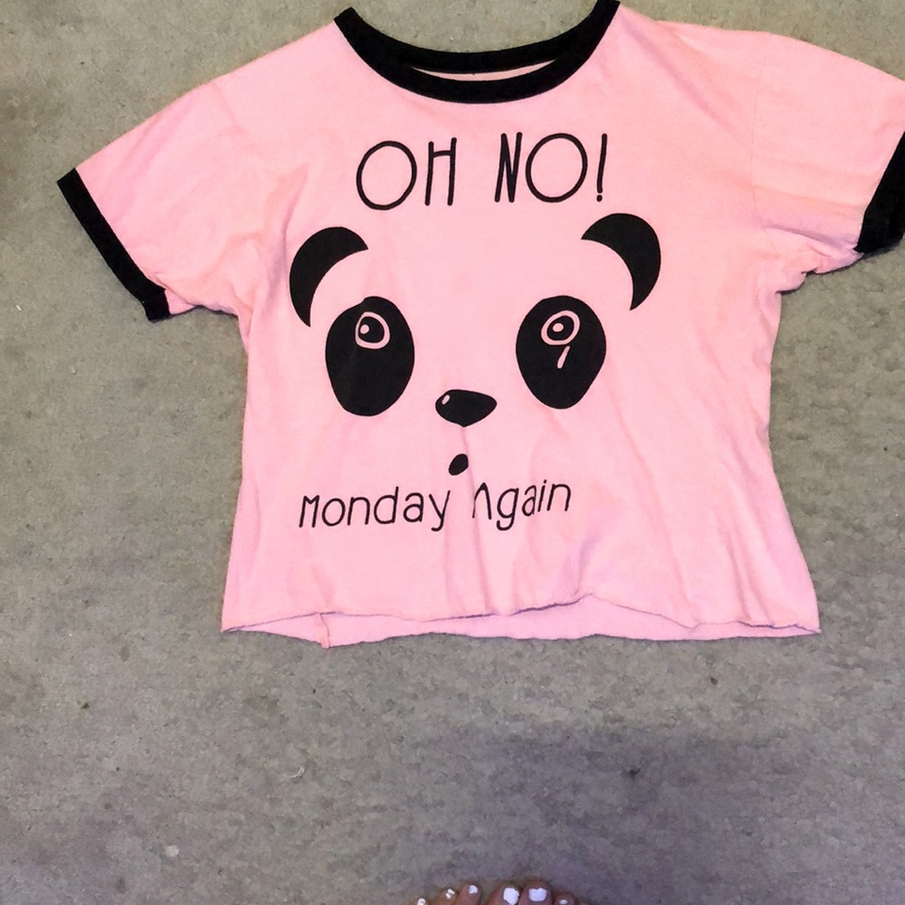 LIGHT PINK CROPPED SHIRT!🏷🎉 CHEAP!